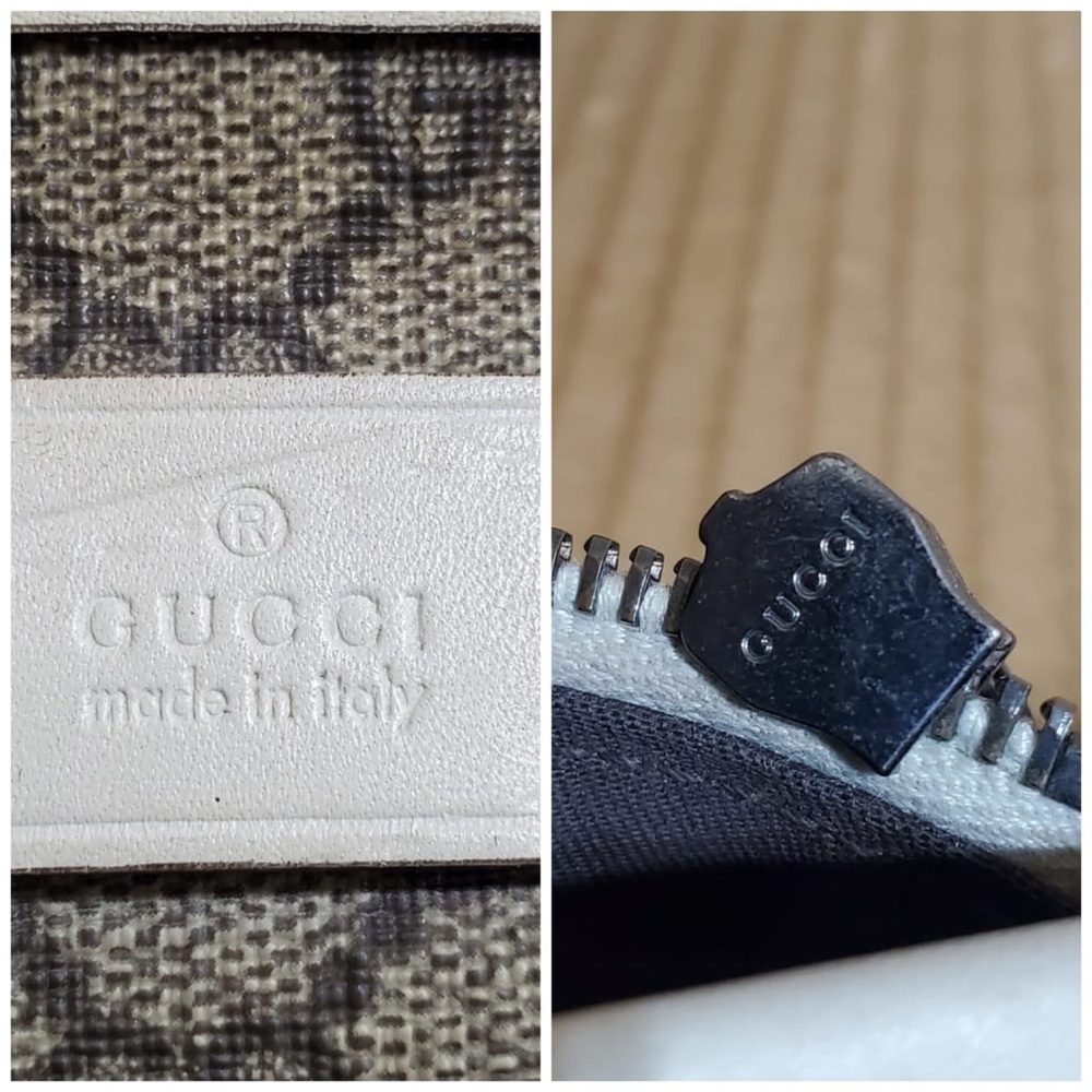 SOLD***Authentic Gucci GG Supreme Monogram Shoulder Bag Gray White - Picture 9 of 11